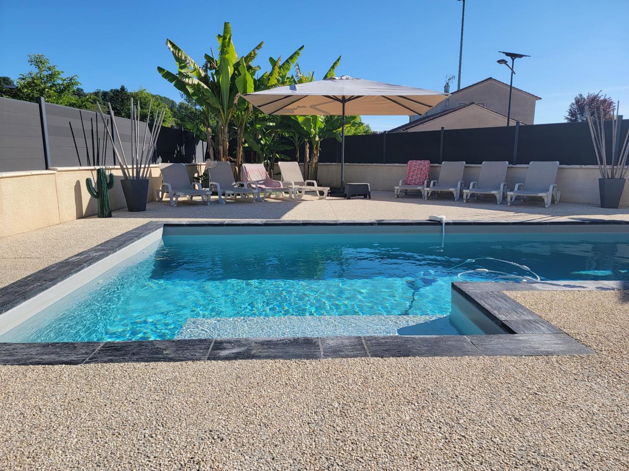 Villa Des Oliviers Sublime Villa Avec Piscine Chauffee Et Privee Et Baby Foot Bon-Encontre Exterior foto